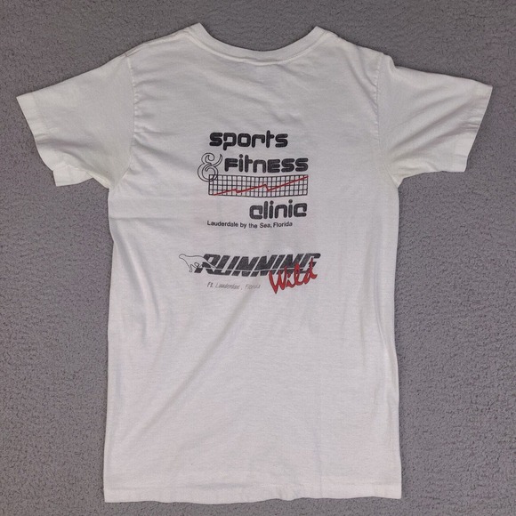 Vintage 1989 Ft Lauderdale By The Sea 5k Run T-Shirt Adult Medium White USA Made - Picture 14 of 15